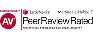 Lexis Nexis | Martindale-Hubbell | AV Distinguished | Peer Review Rated | For Ethical Standards and Legal Ability